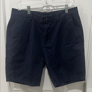 Bonobos Navy Flat-Front Chino Shorts Size 33